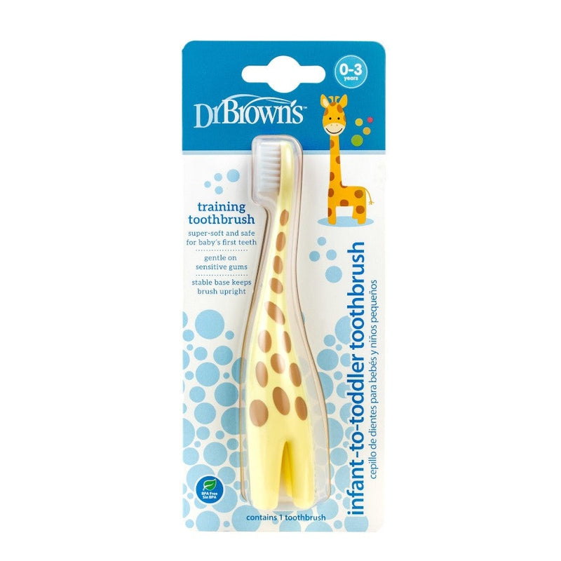 Oral Care Tooth Brush Infant-To-Toddler Toothbrush Giraffe (Yellow)
