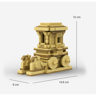 The Hampi Chariot Building Set (438 Pieces) - COD Not Available