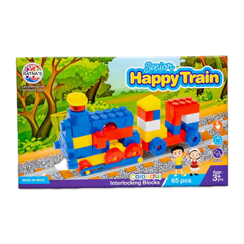 Happy Train Interlocking Block Senior