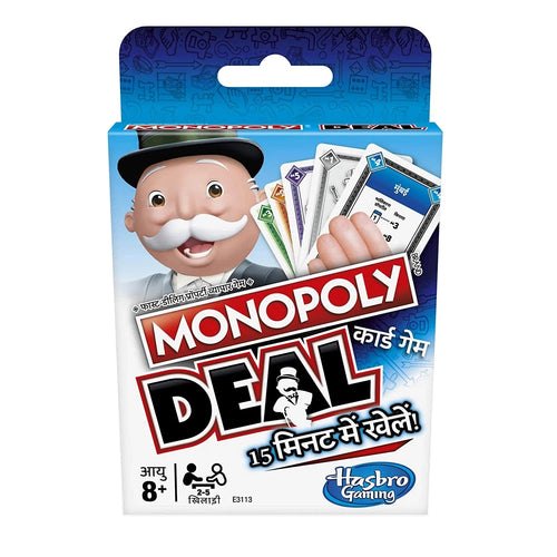Hasbro Monopoly Deal Card Game - Indian States | Hindi Version (6 Years till Grown Ups)