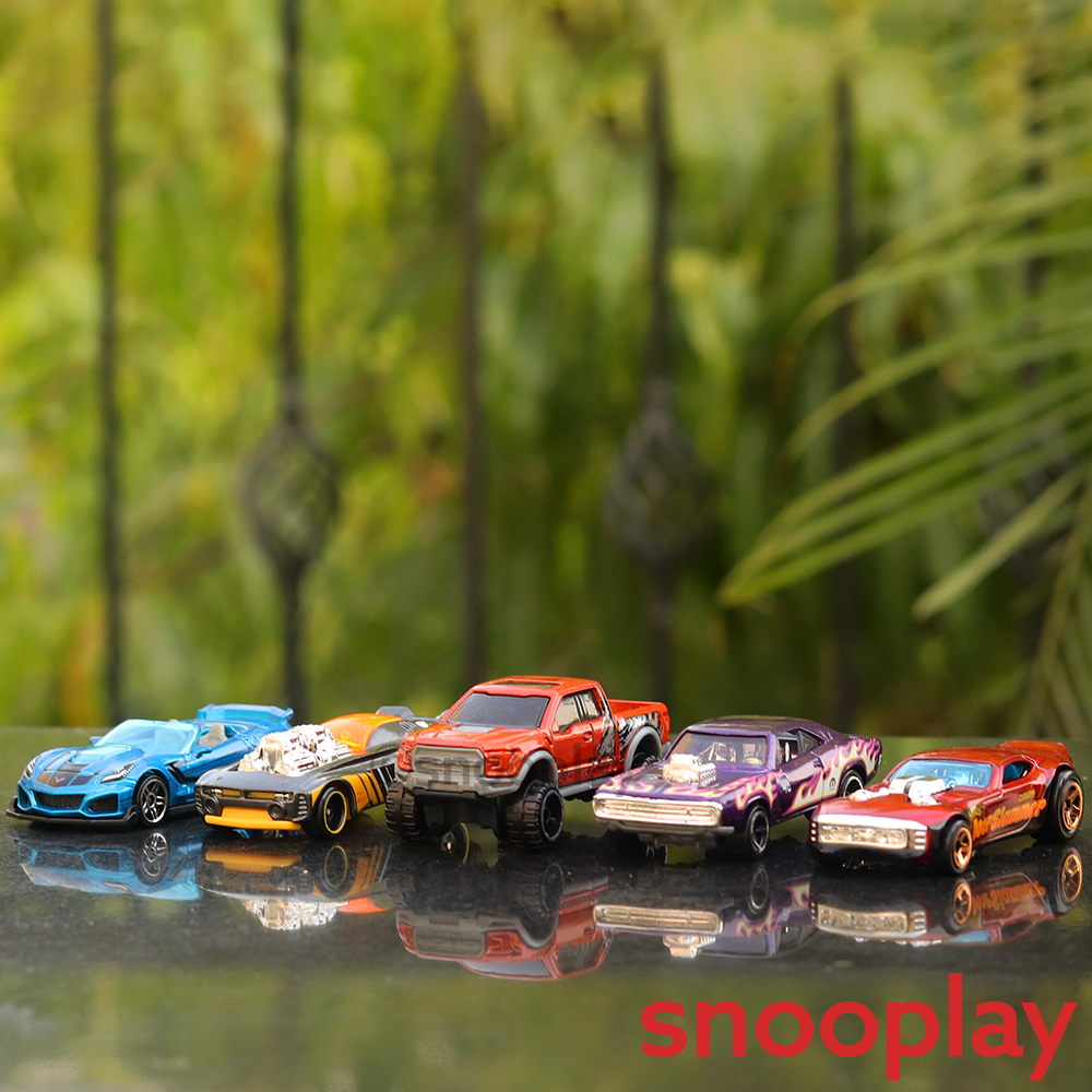 Diecast Hotwheels Horsepower - Pack of 5 Cars