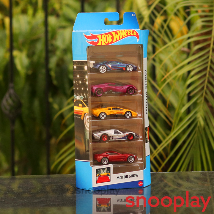 Diecast Hotwheels Motor Show - Pack of 5 Cars