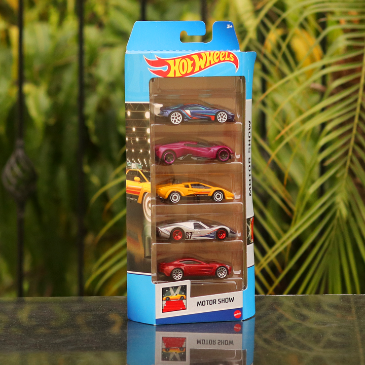 Diecast Hotwheels Motor Show - Pack of 5 Cars