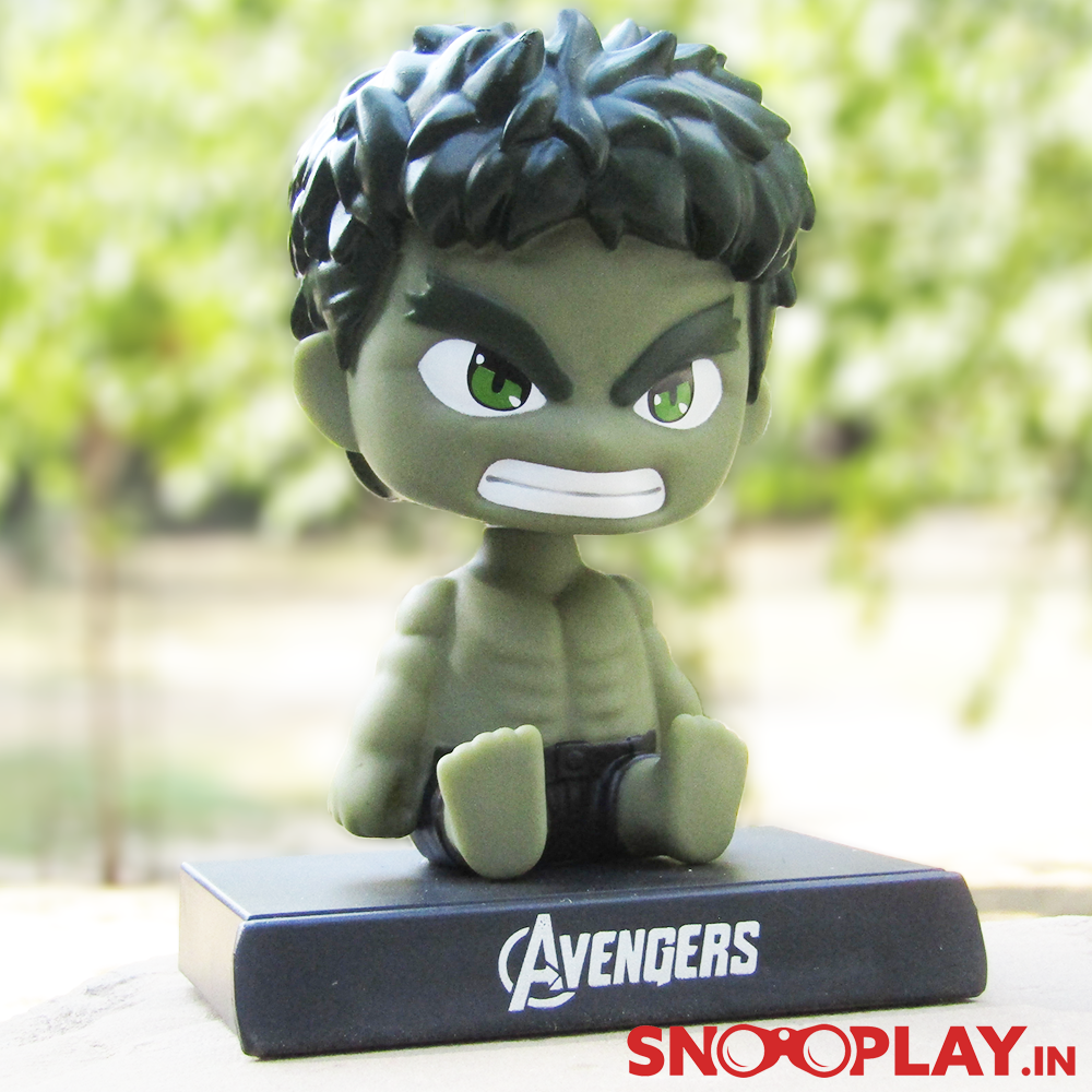 Hulk Bobble Head action figure, for all the Avenger and Marvel fans, is perfectly  suitable for office, desk or car decor.