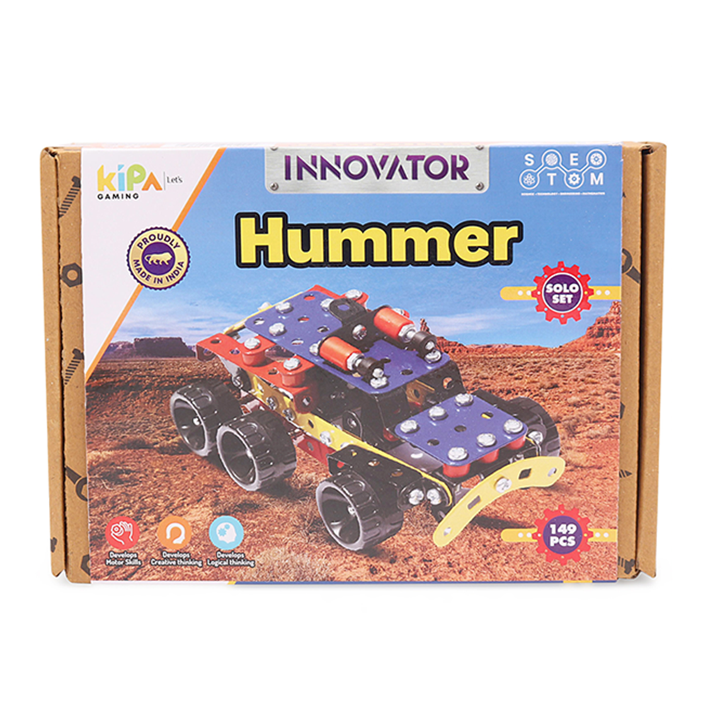 DIY Hummer Building Set (STEM Game) - Build Your Own Hummer Model - 149 Pieces