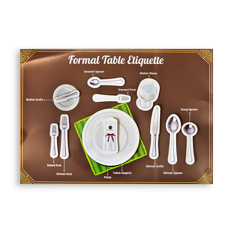 Dining Etiquettes Sheets Educational Game