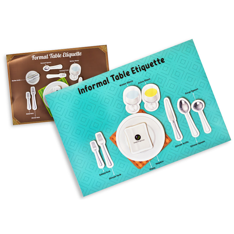 Dining Etiquettes Sheets Educational Game