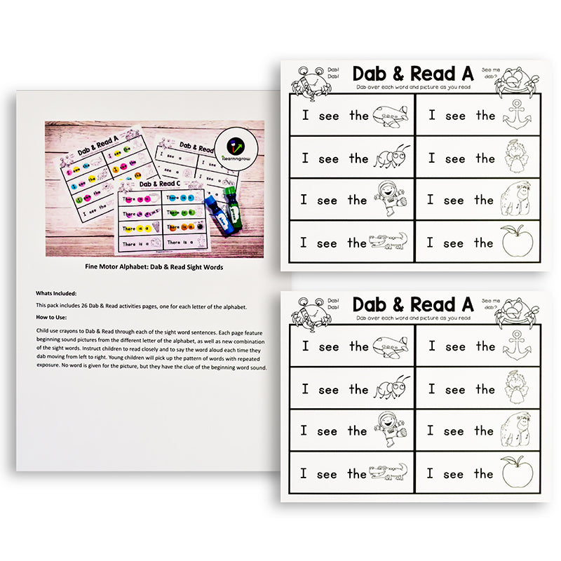 Dab Your Way to Sight Words- Educational Game