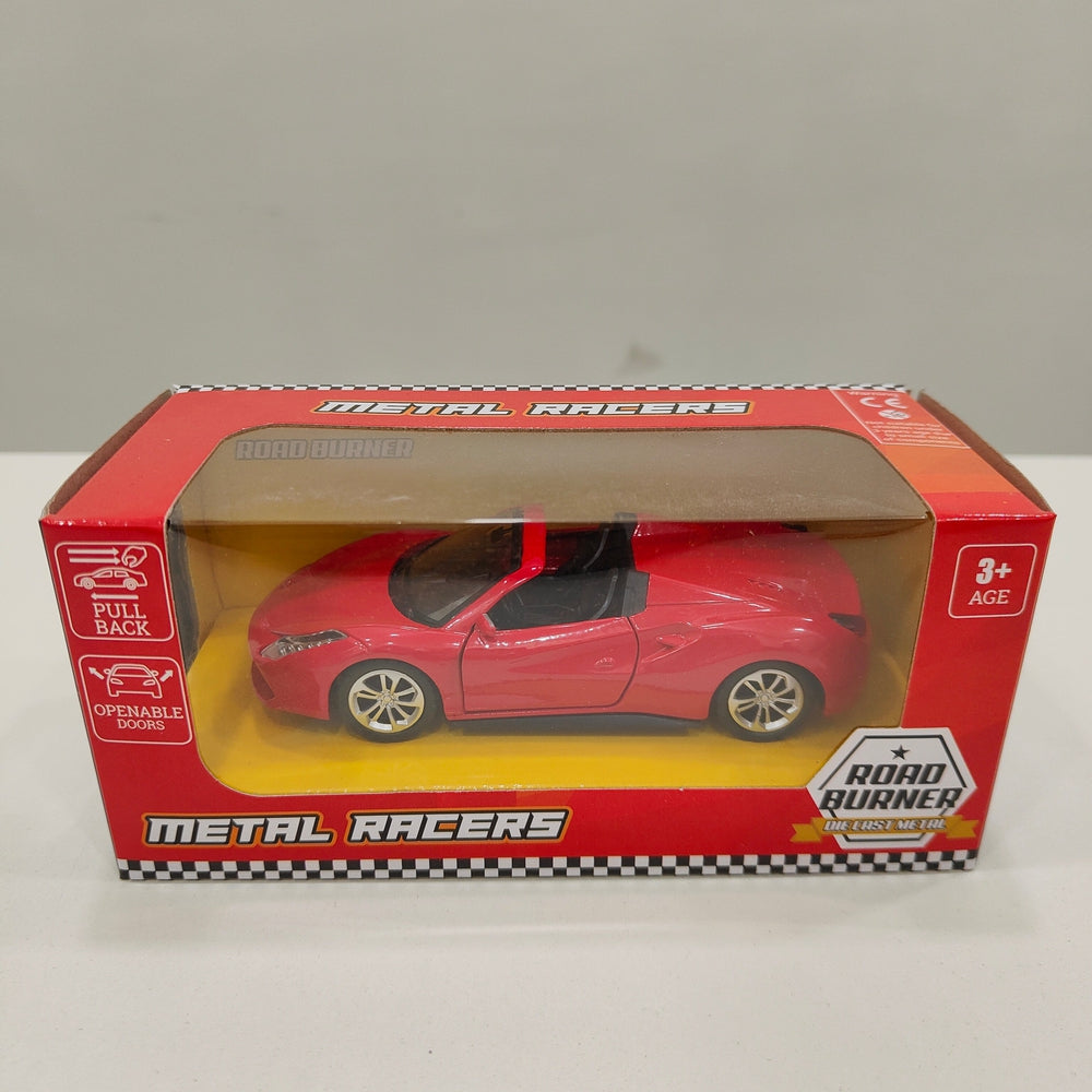 Road Burner Diecast Car (4338) resembling Ferrari Spider (Assorted Colours)