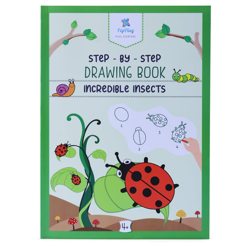 Step by Step Drawing Book - Incredible Insects Theme (2-5 Years)