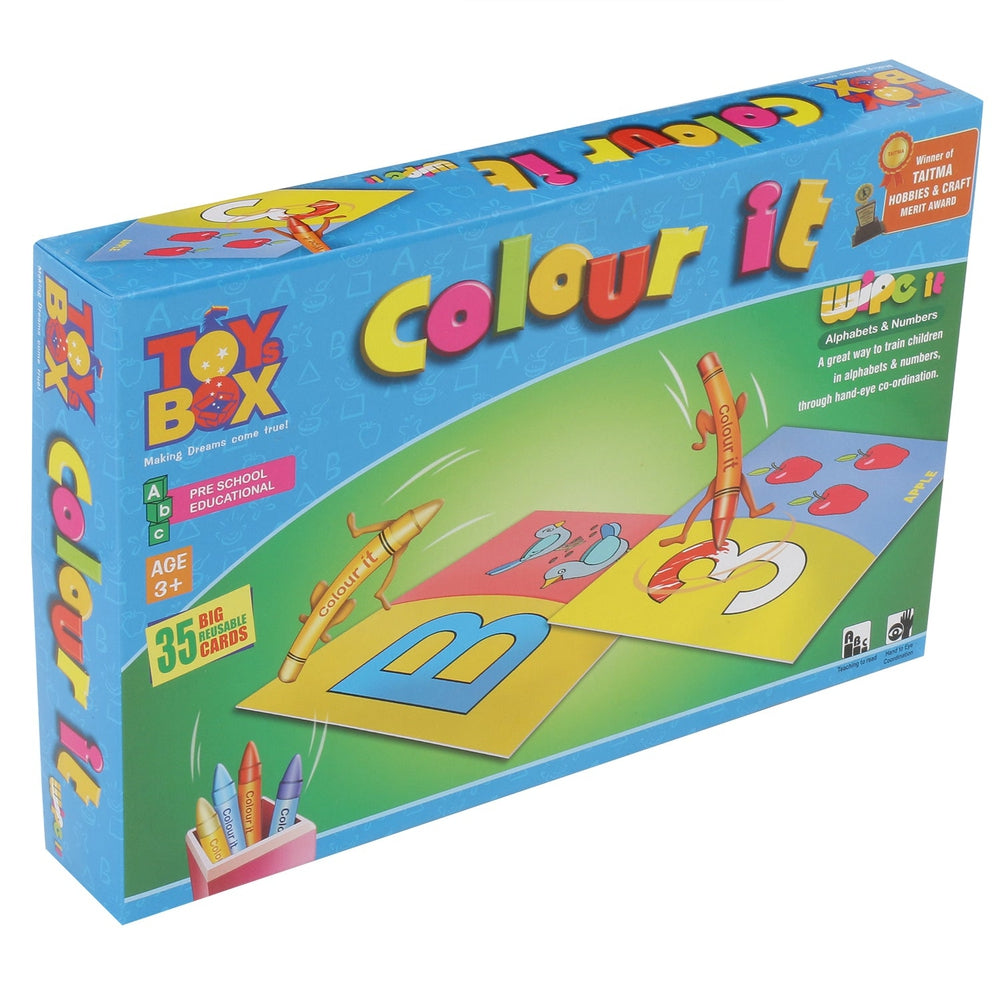 Colour It - Wipe It | Alphabets & Numbers (3-6 Years)