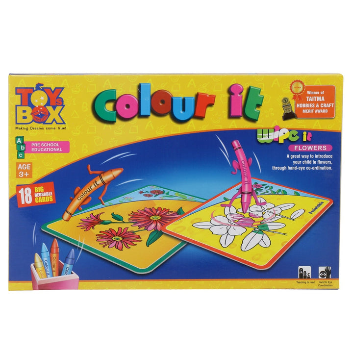 Colour It - Wipe It  ( Flowers )