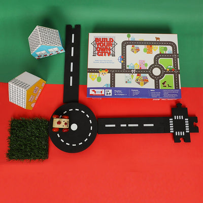 Build your Own City Car Racing Track Set- DIY Kit