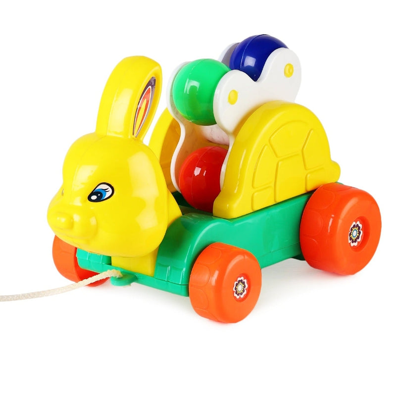 Pulling Toy (Manual Operated) - Rattling Bunny