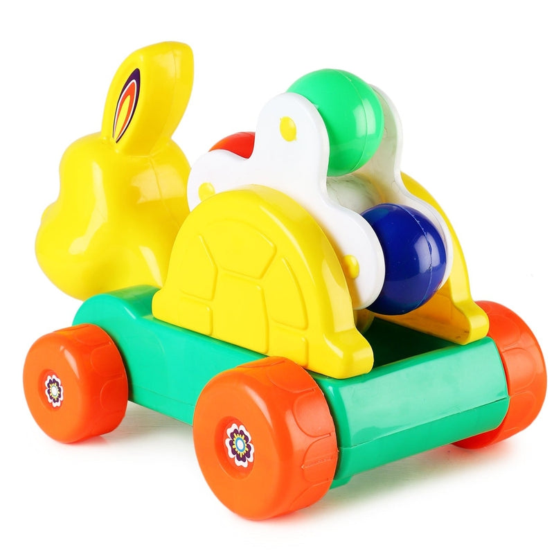 Pulling Toy (Manual Operated) - Rattling Bunny