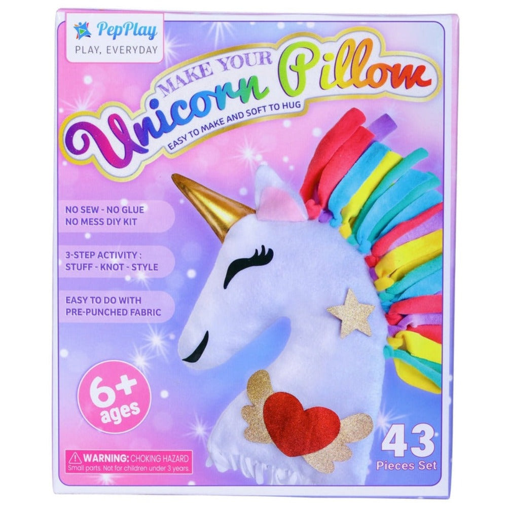 Make your Own Unicorn Pillow (DIY Easy To Make Activity Kit)