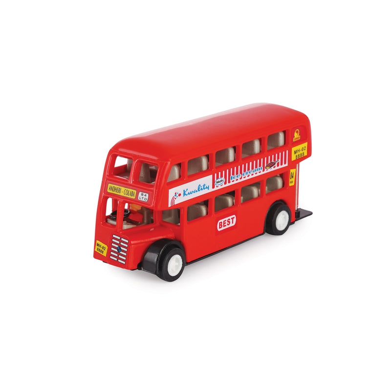 Shinsei Double Decker Pull Back Toy (Assorted Colors)