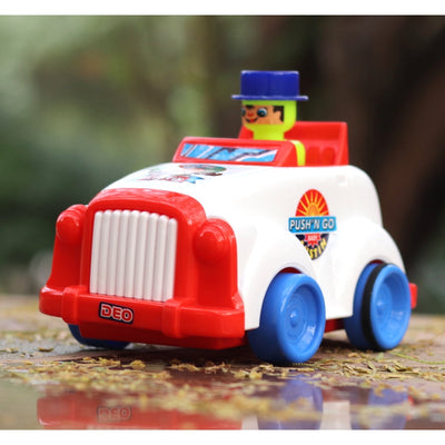 Deo Push & Go Baby Austin Car (Racing Toy Car with Driver)