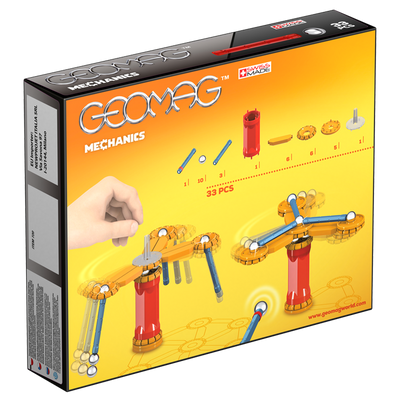 Magnetic Mechanics Construction Toys (33 Pieces)
