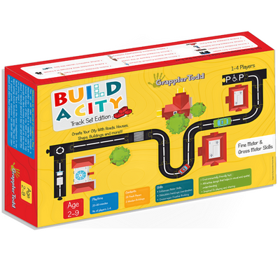 Wooden Road Track Set (Fun Playing Puzzle Road Set) - 31 Pieces