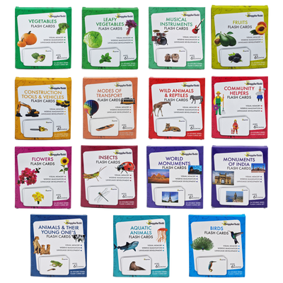 Early Learning Flash Cards for Kids (Pack of 15 Cards)