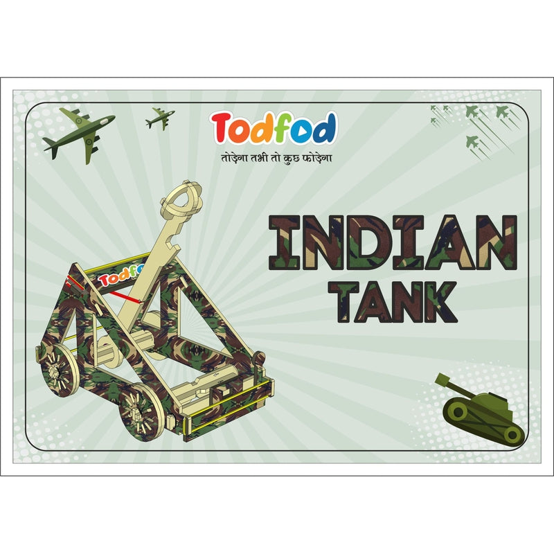 Indian Tank Catapult Making Kit | DIY STEM Model Kit | Make Your Own Catapult | Hands on Learning Toy