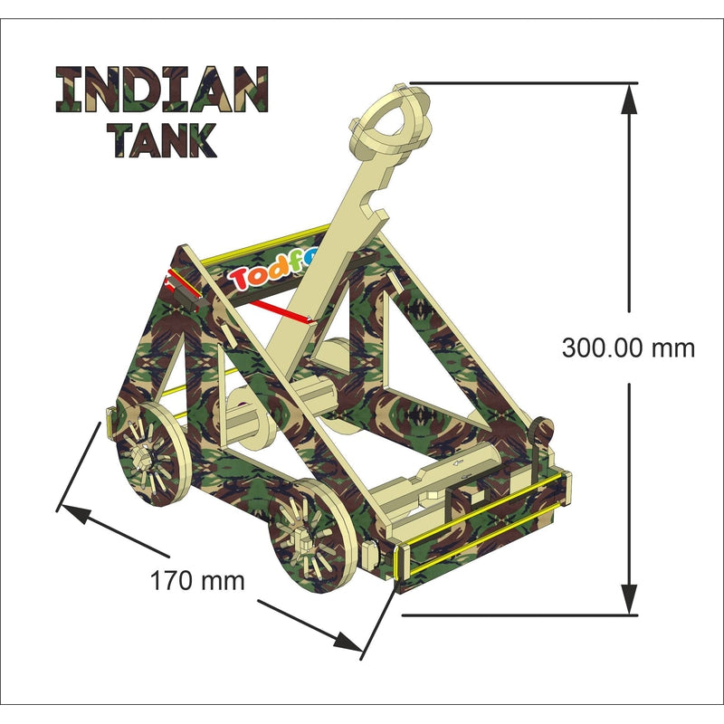 Indian Tank Catapult Making Kit | DIY STEM Model Kit | Make Your Own Catapult | Hands on Learning Toy