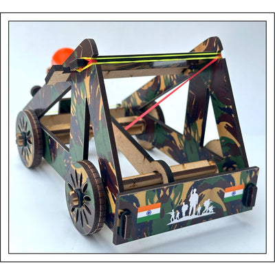 Indian Tank Catapult Making Kit | DIY STEM Model Kit | Make Your Own Catapult | Hands on Learning Toy