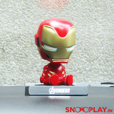 Iron Man Bobble Head Action Figure Car Decoration