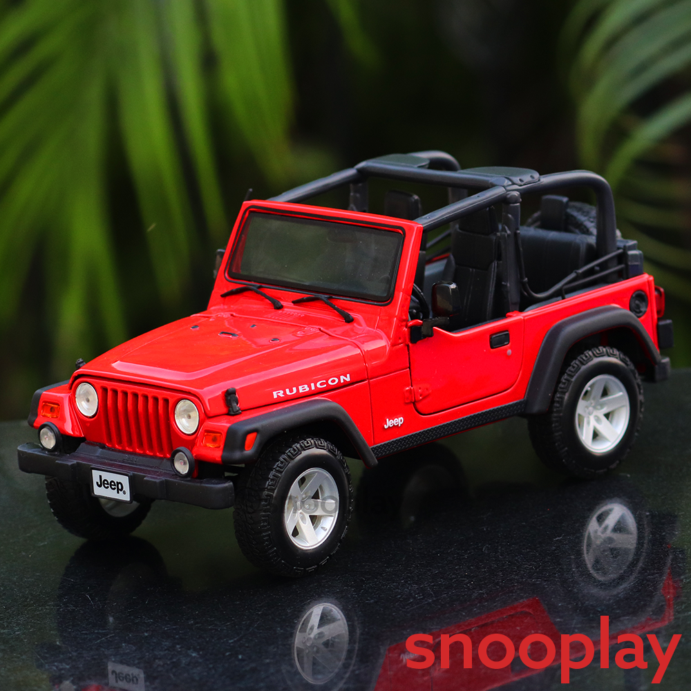 Licensed Jeep Wrangler Rubicon (Open Roof) Diecast Car Model (1:18