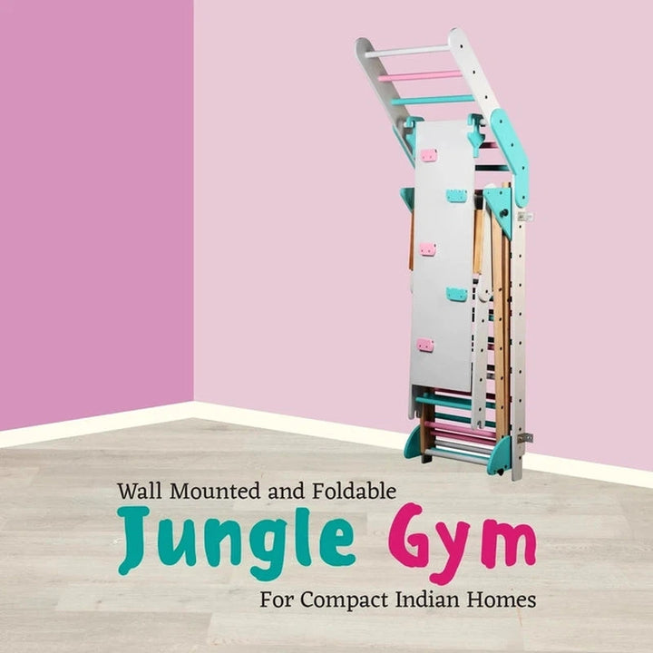 Wall-Mounted Foldable Jungle Gym (1-6 Years)