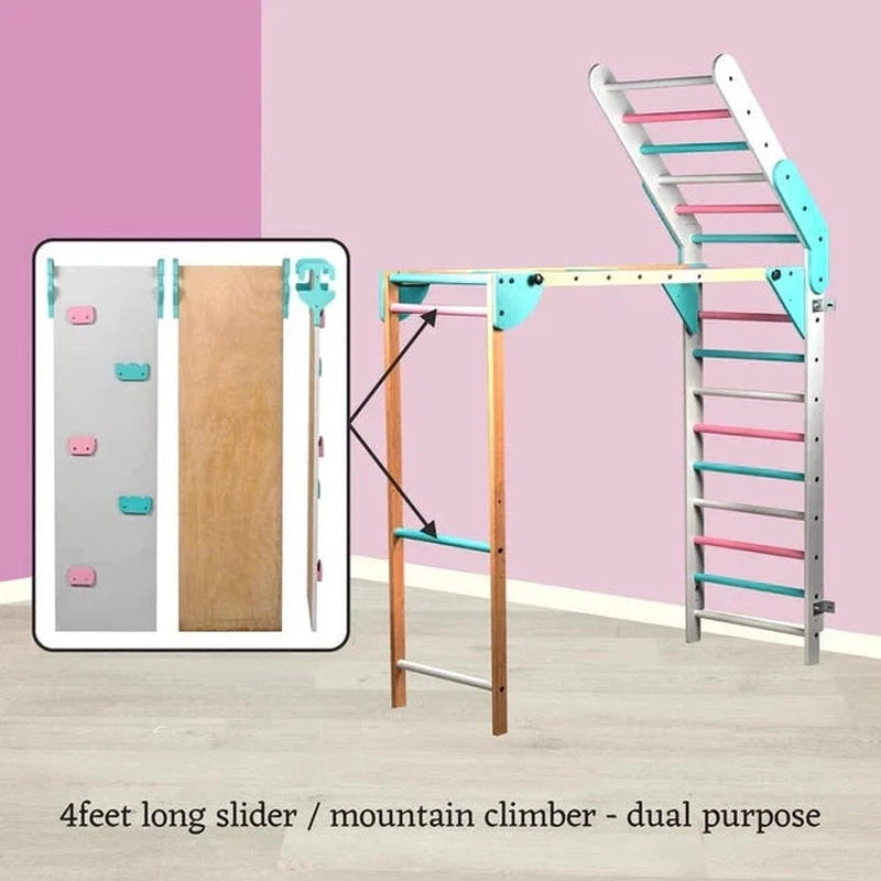 Wall-Mounted Foldable Jungle Gym (1-6 Years)