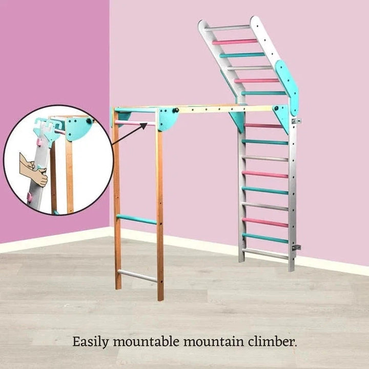 Wall-Mounted Foldable Jungle Gym (1-6 Years)