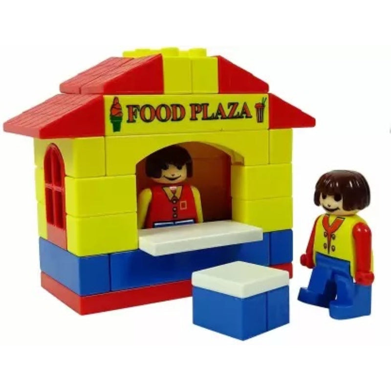 Kinder Blocks Food Plaza (Building Blocks Set) – 52 Pieces