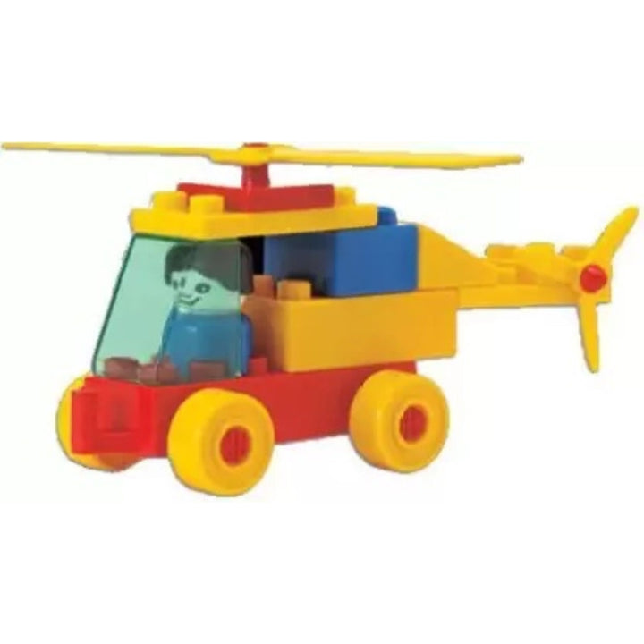 Kinder Blocks Helicopter Set (Building Blocks Set) – 32 Pieces