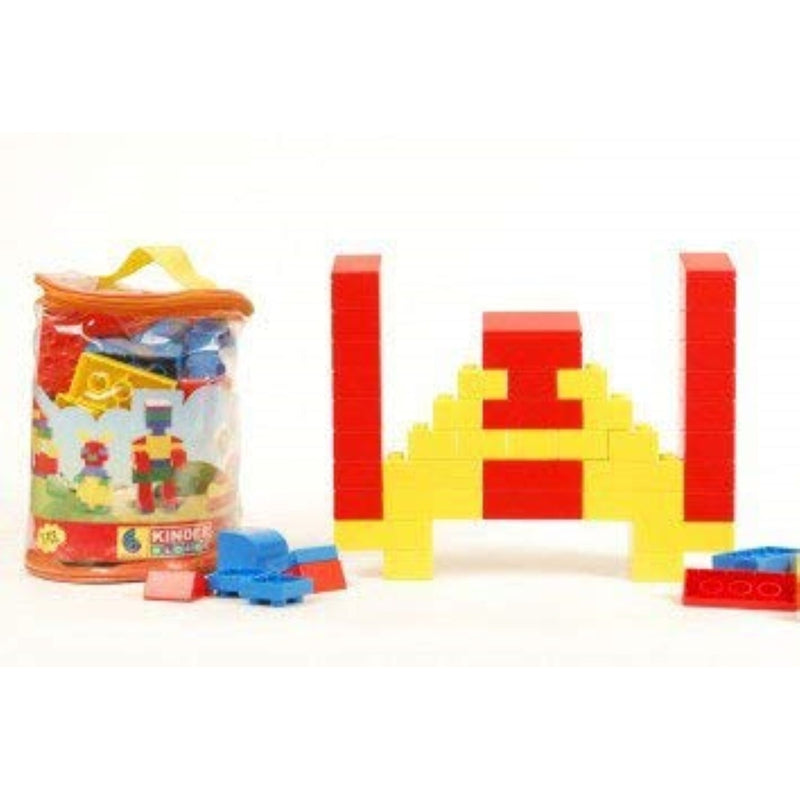 Kinder Blocks PVC Bag Building Blocks Set – 75 Pieces (2-6 Years)