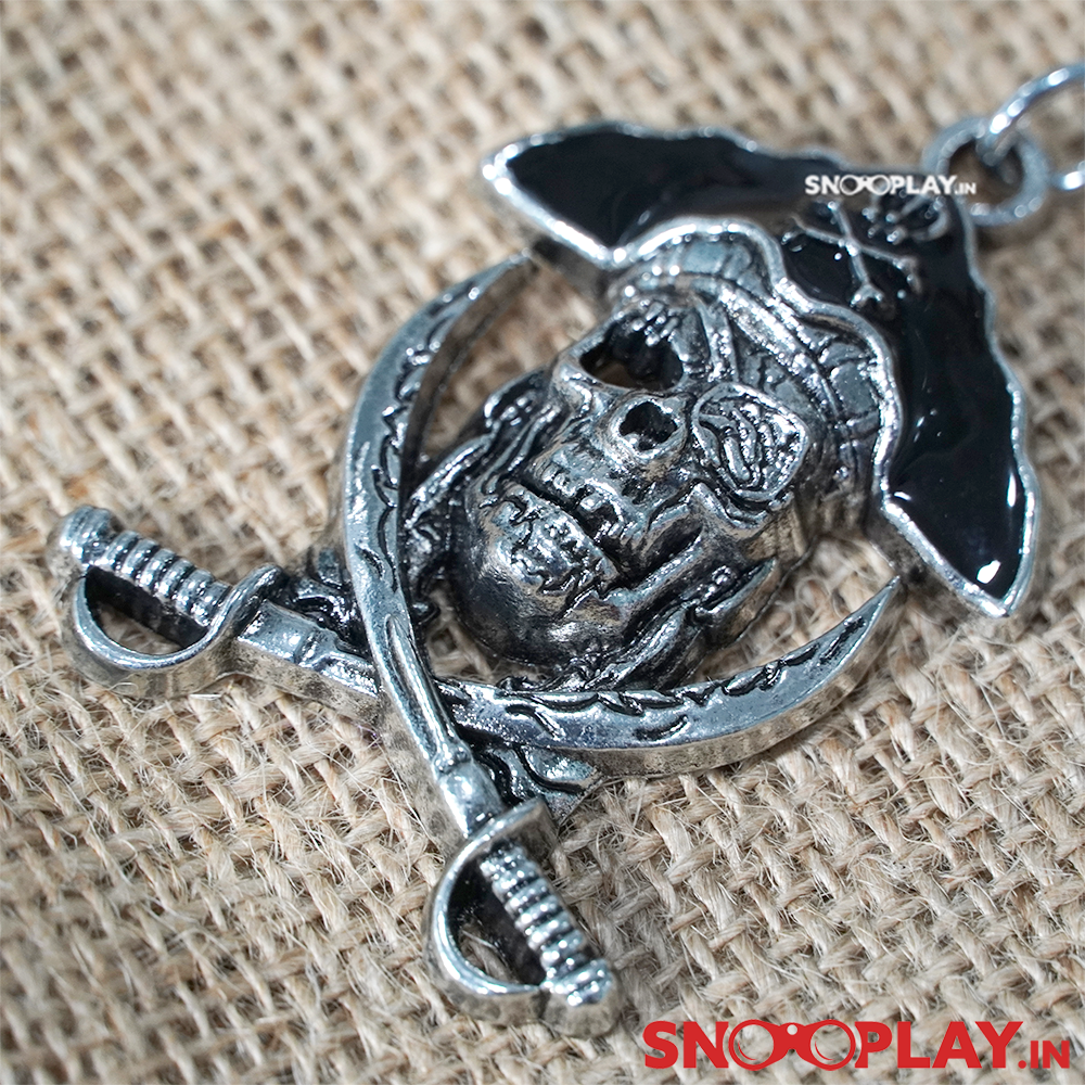 Pirate Skull Metal Keychain