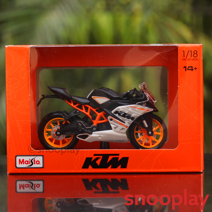 KTM RC 390 Diecast Bike Scale Model (1:18 Scale)