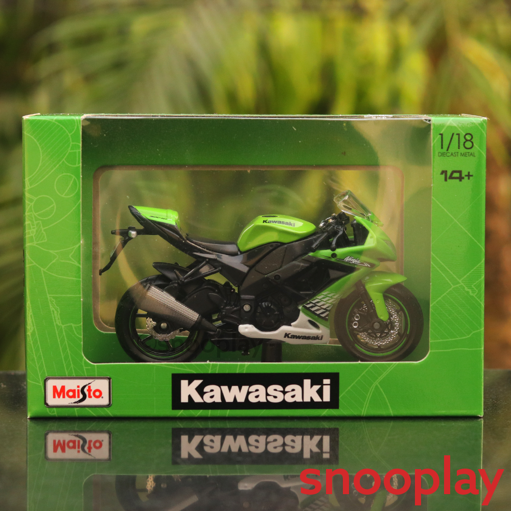 Licensed Kawasaki Ninja ZX 10R Diecast Bike Scale Model 1:18