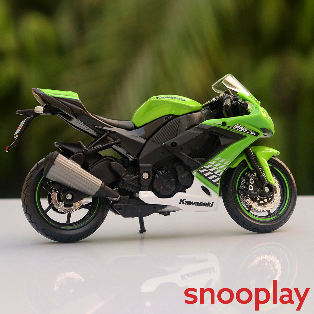 Licensed Kawasaki Ninja ZX 10R Diecast Bike Scale Model 1:18