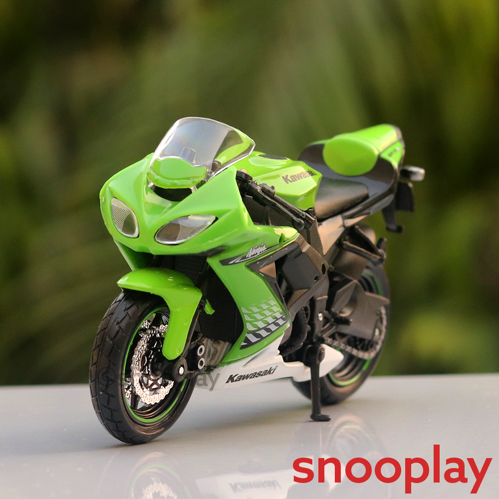 Licensed Kawasaki Ninja ZX 10R Diecast Bike Scale Model 1:18