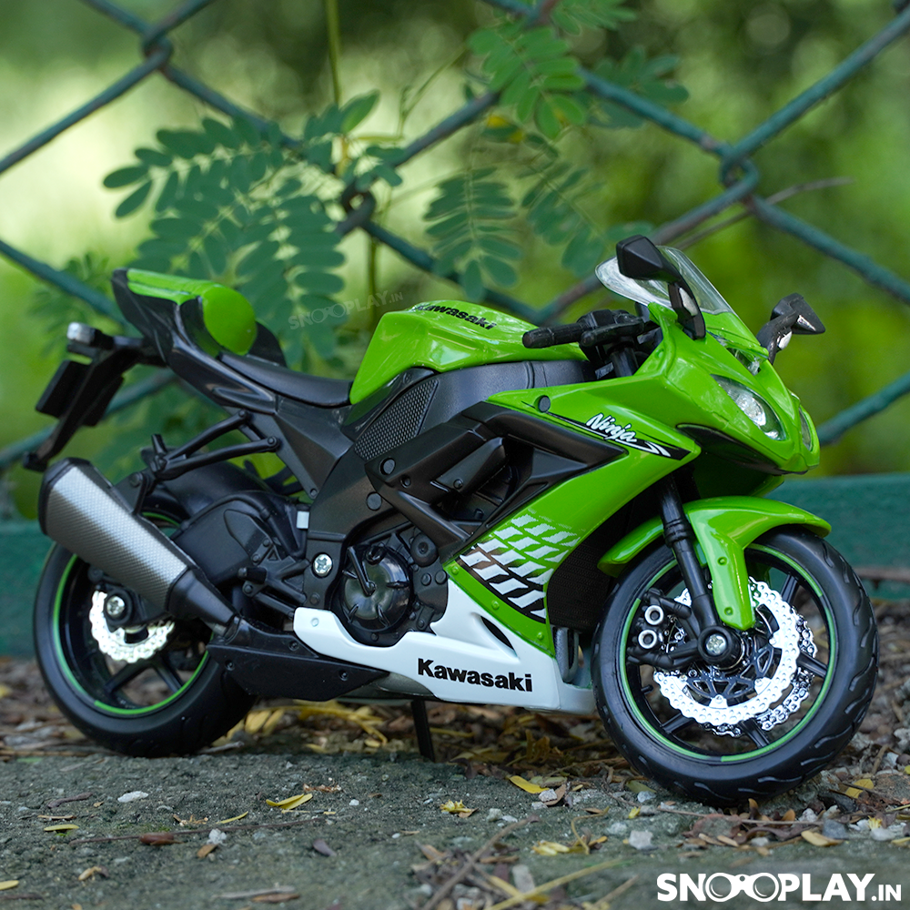 Buy Kawasaki Ninja ZX 10R 1:12 Scale Die cast Bike Model Online India Right 2