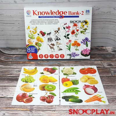 Knowledge bank brain game for kids, that helps improve the hand eye coordination and increases sensory stimulation.