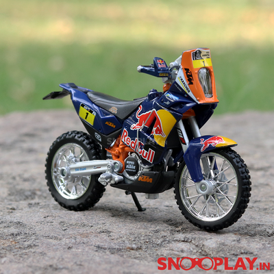 KTM 450 Rally dirt bike diecast scale model for all the diecast fans and collectibles.