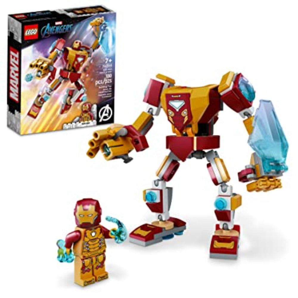 LEGO Marvel Iron Man Mech Armor 76203 Building Kit; Collectible Mech and Minifigure for Iron Man Fans Aged 7+ (130 Pieces)