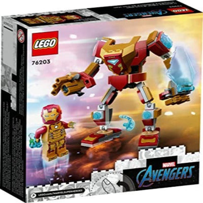 LEGO Marvel Iron Man Mech Armor 76203 Building Kit; Collectible Mech and Minifigure for Iron Man Fans Aged 7+ (130 Pieces)