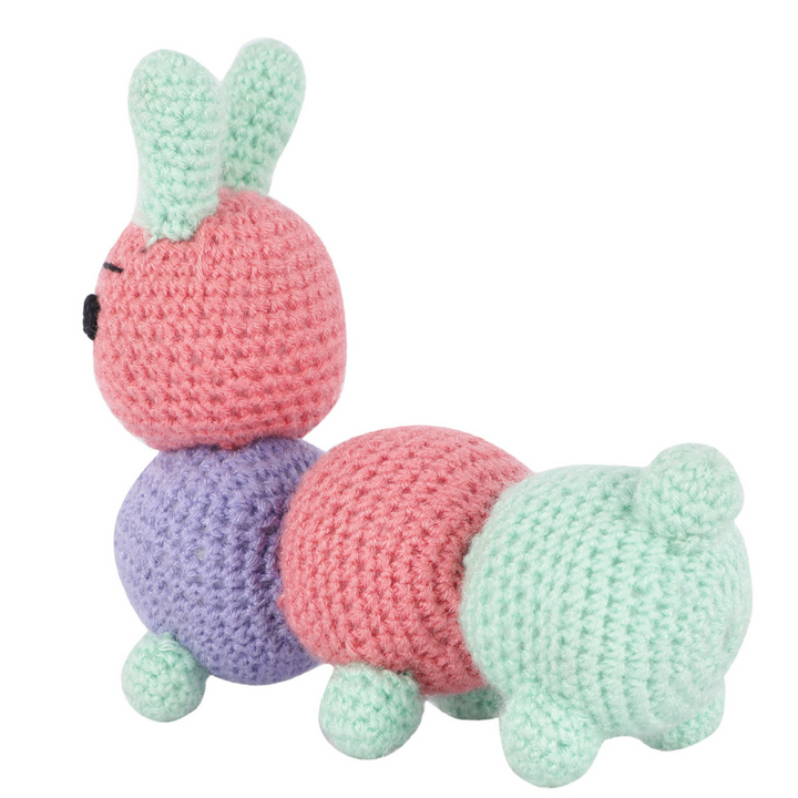 Crochet Handmade Caterpillar Soft Toy