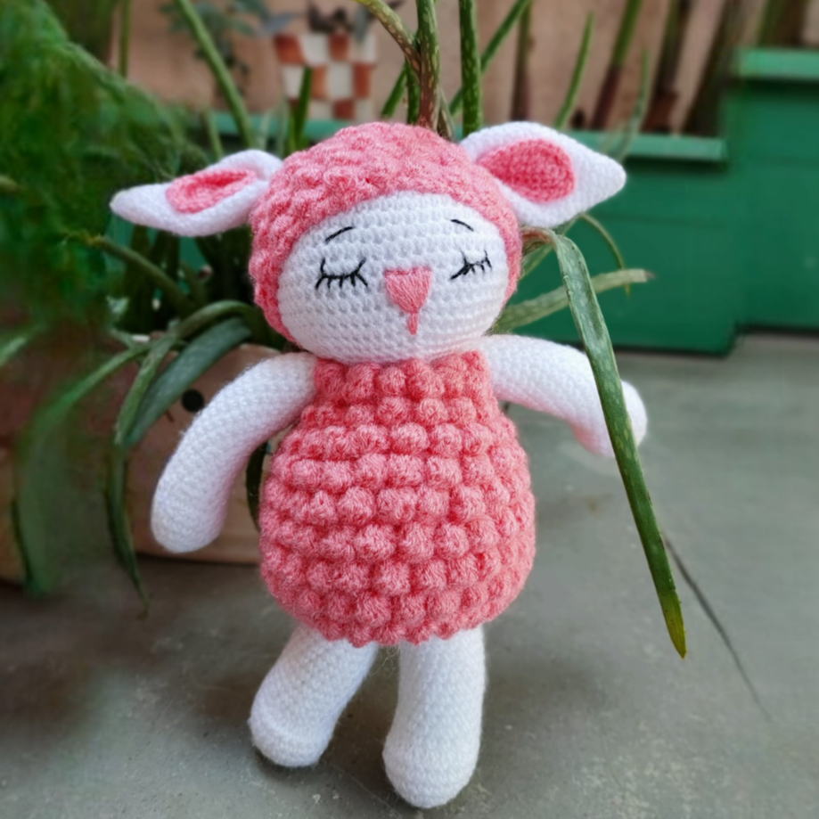 Crochet Handmade Sheep Soft Toy (6 Months - 4 Years)