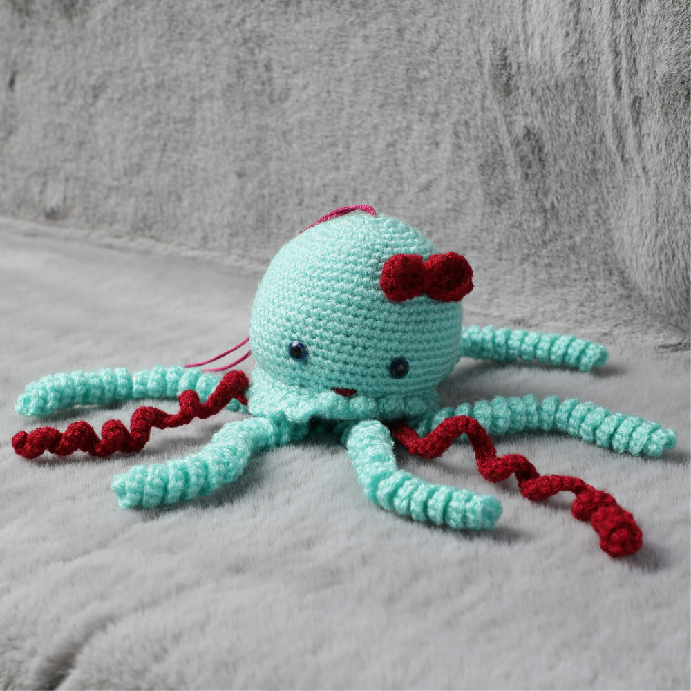 Crochet Handmade Jelly Fish Soft Toy