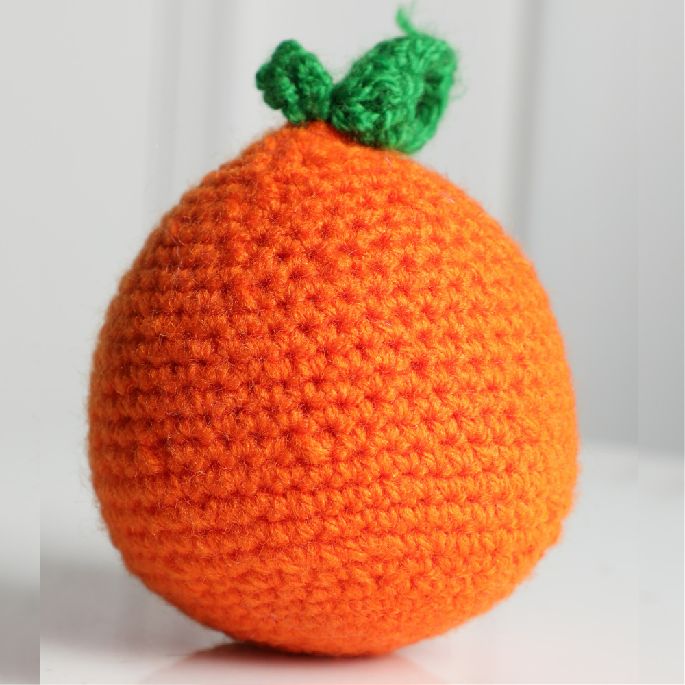 Crochet Handmade Orange Soft Toy (9 Months - 2 Years)